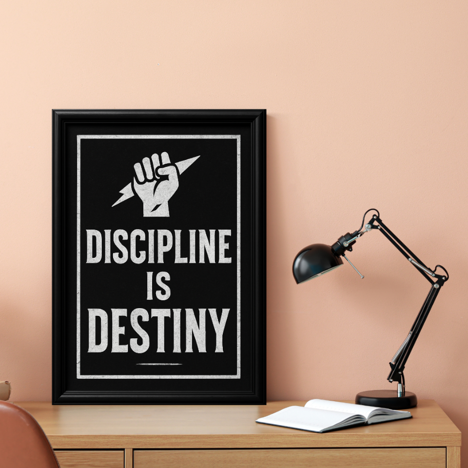 Tranh Truyền Động Lực - Discipline Is Destiny-duoc-ban-tai-Tranh Gia Phương