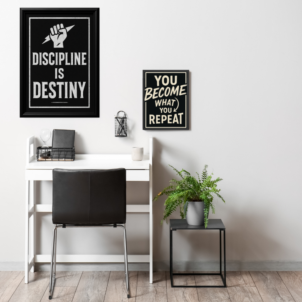 Tranh Truyền Động Lực - Discipline Is Destiny-duoc-ban-tai-Tranh Gia Phương