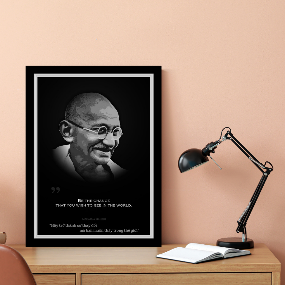 Mahatma Gandhi-duoc-ban-tai-Tranh Gia Phương
