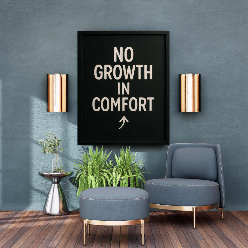 Tranh Truyền Động Lực - No Growth In Comfort-duoc-ban-tai-Tranh Gia Phương