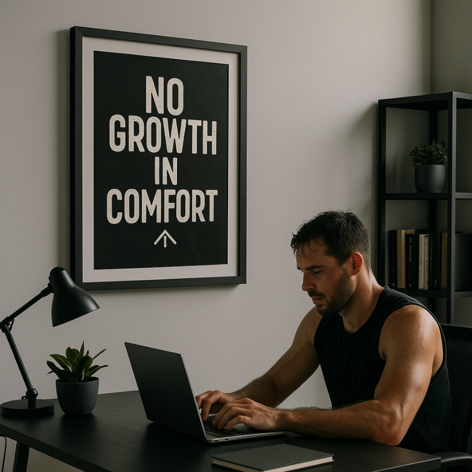 Tranh Truyền Động Lực - No Growth In Comfort-duoc-ban-tai-Tranh Gia Phương