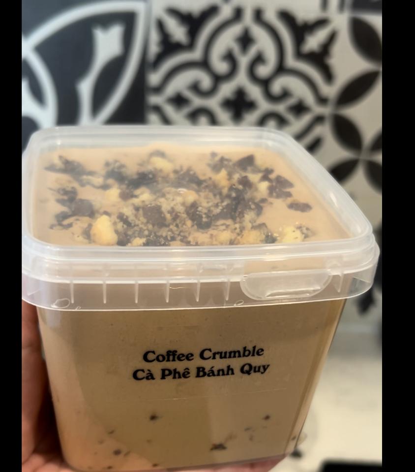 Coffee Crumble Ice Cream (500g)-duoc-ban-tai-OULALA KITCHEN HOI AN