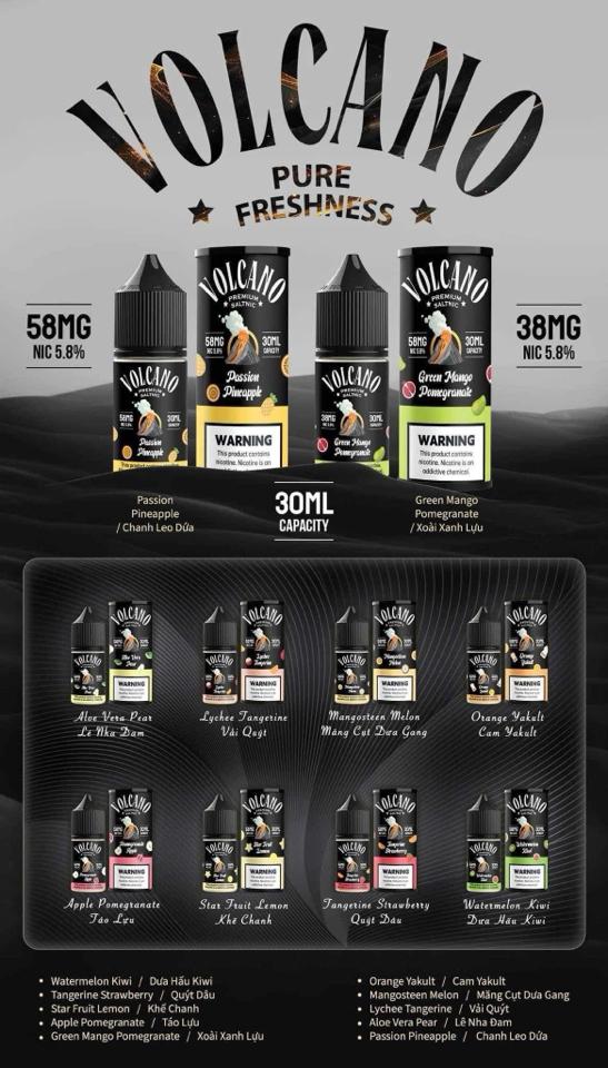 VOLCANO JUICE 58MG-duoc-ban-tai-𝑺-𝑽𝑨𝑷𝑬 𝑺𝑯𝑶𝑷