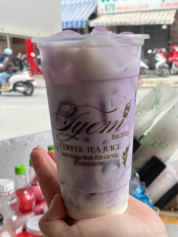Khoai môn latte -duoc-ban-tai-Tyem Coffee Tea Juice