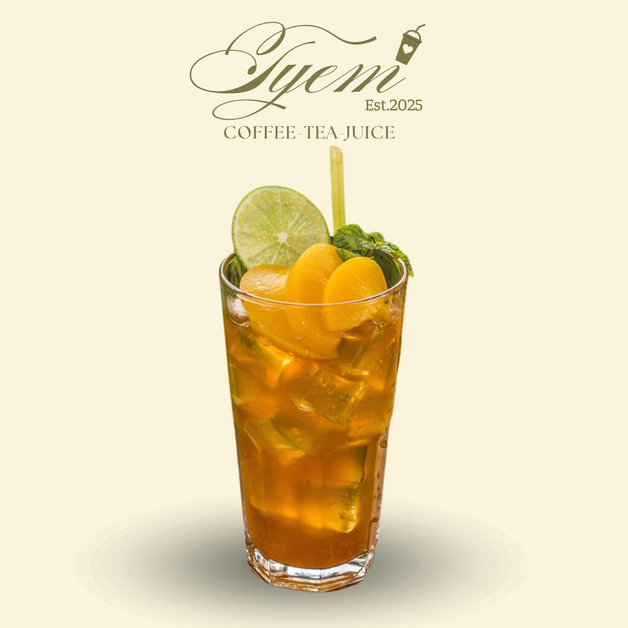 Trà đào-duoc-ban-tai-Tyem Coffee Tea Juice