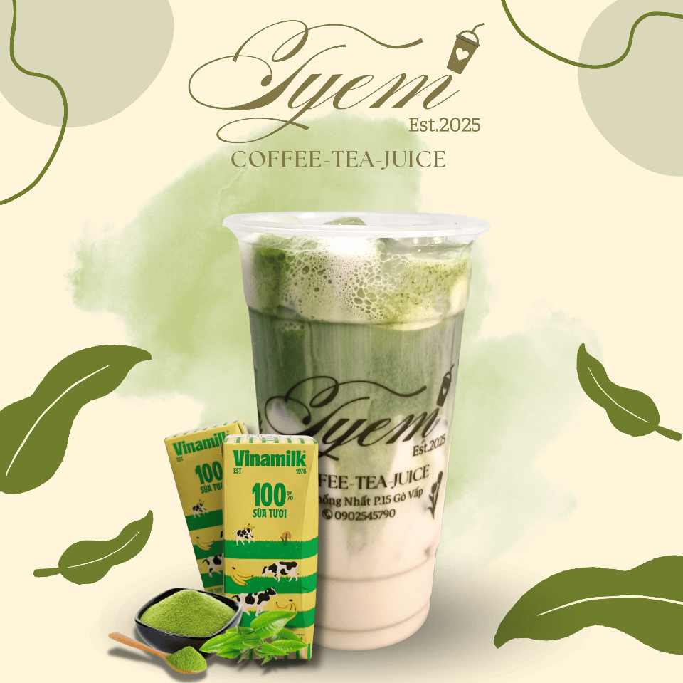 Matcha Latte Sữa Chuối-duoc-ban-tai-Tyem Coffee Tea Juice