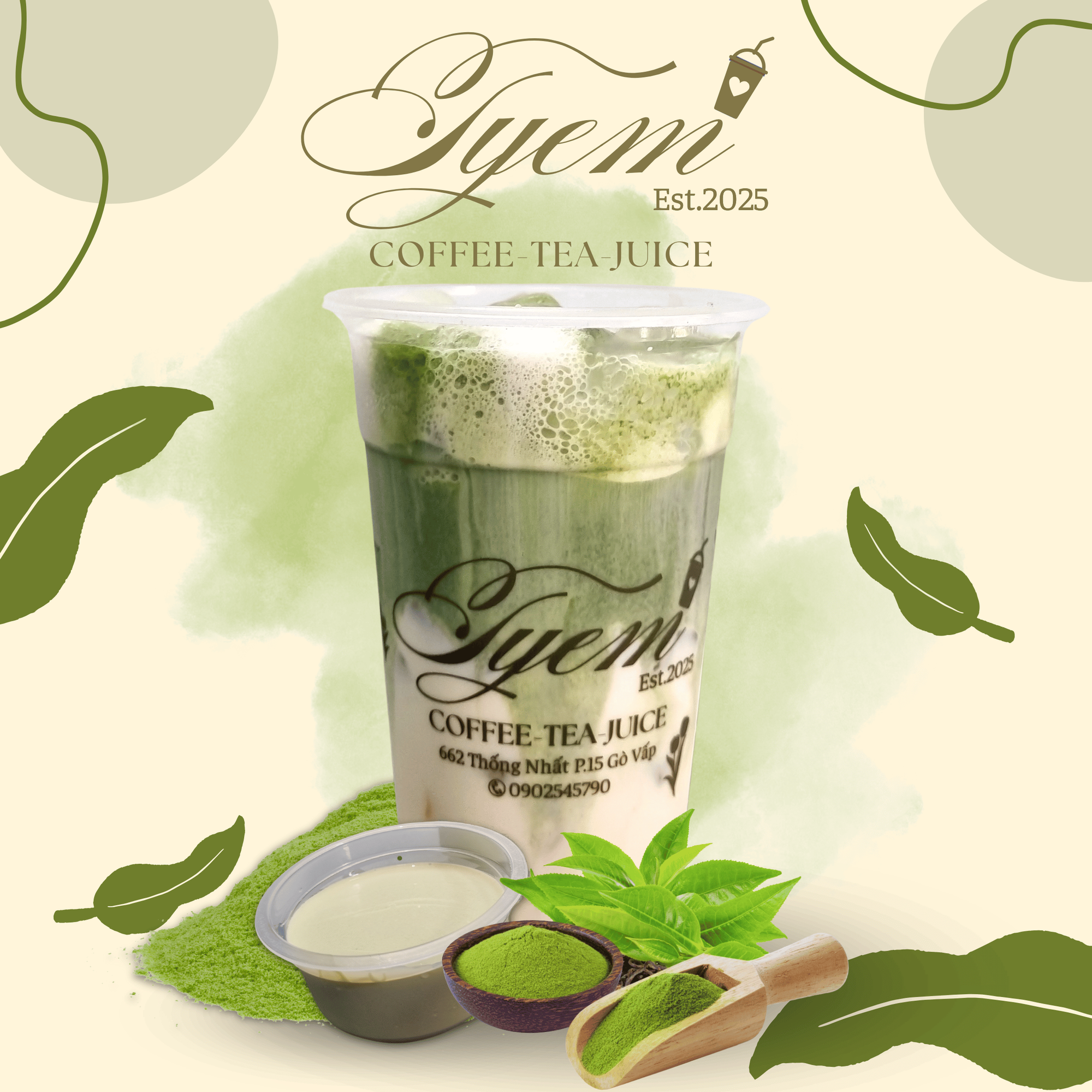 Matcha Latte Tào Phớ-duoc-ban-tai-Tyem Coffee Tea Juice