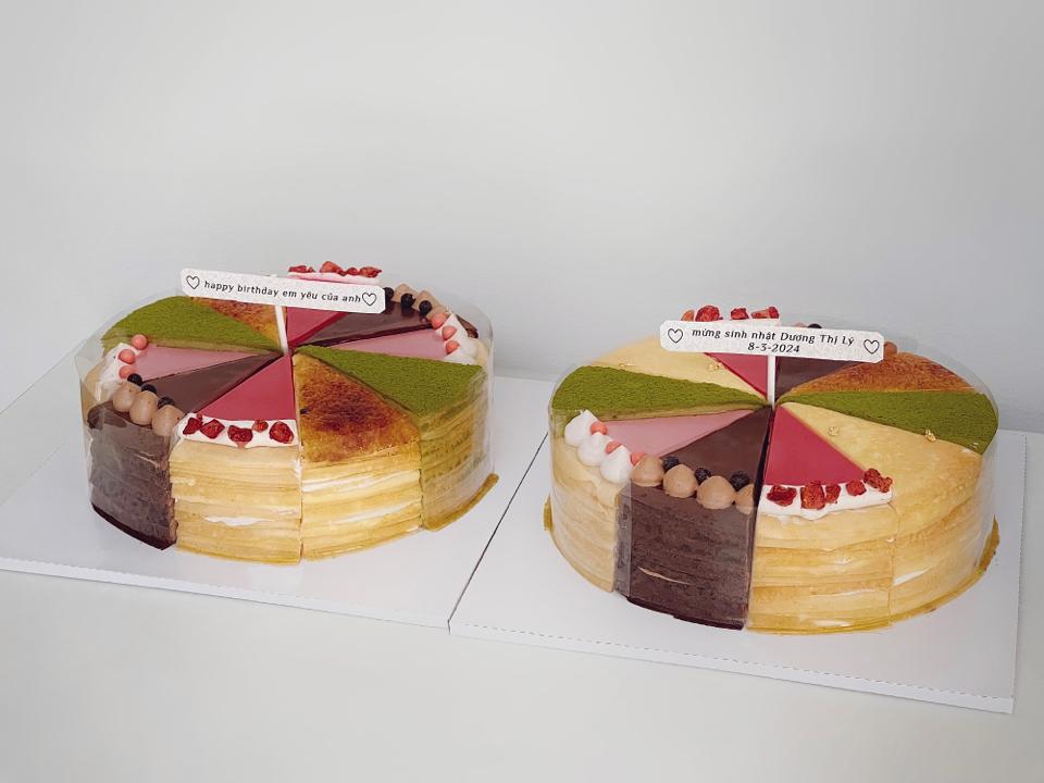 Mixed Mille Crepe (10 slices)-duoc-ban-tai-CHUN Mille Crepe & Cakes (SHOP ONLINE)