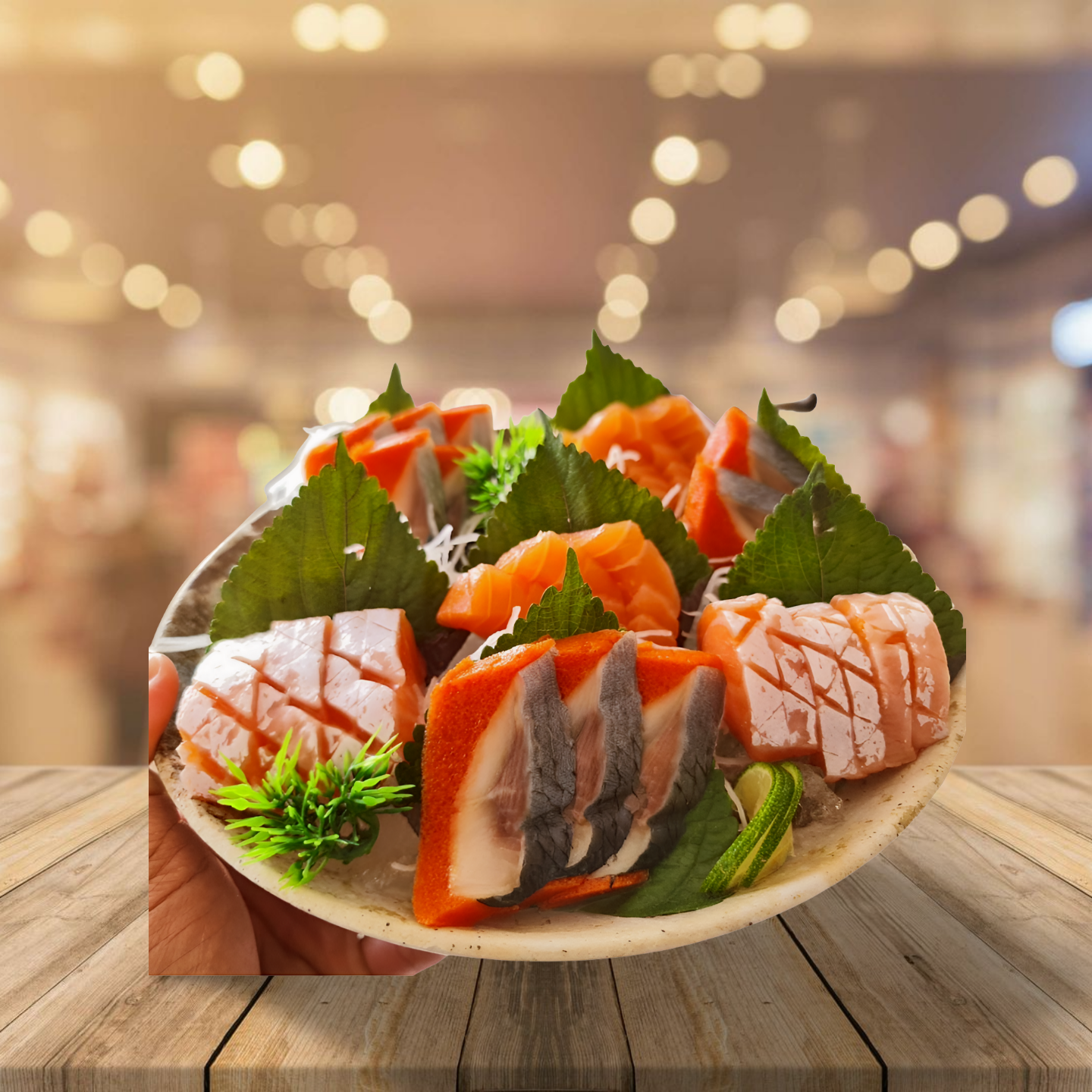 Sashimi Mix 12 - Salad Da Cá Hồi-duoc-ban-tai-CITY SUSHI