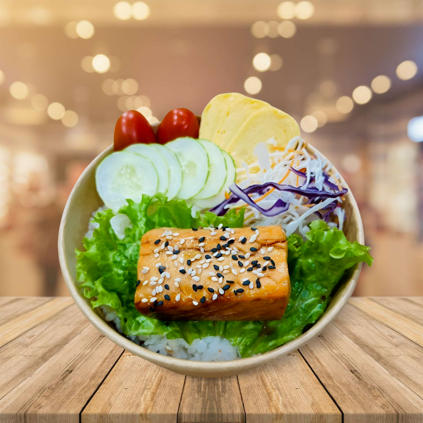 Cơm Cá Hồi Sốt Teri - Canh Rong Biển - Rong Biển Sốt Mè 30g-duoc-ban-tai-CITY SUSHI