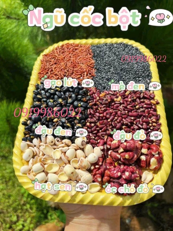 Bột 6 loại (óc chó,mè,sen,đen,đỏ,gạo lứt)-duoc-ban-tai-Yummy Nuts-Thế Giới Hạt Ngon!