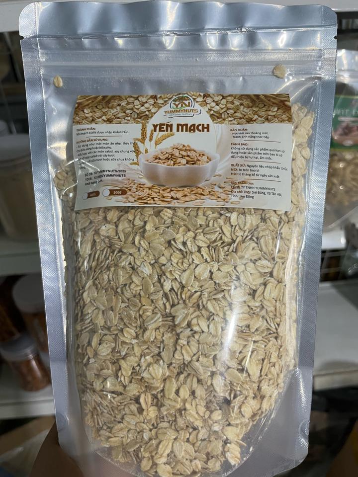 Yến mạch túi zip (loại ngon)-duoc-ban-tai-Yummy Nuts-Thế Giới Hạt Ngon!