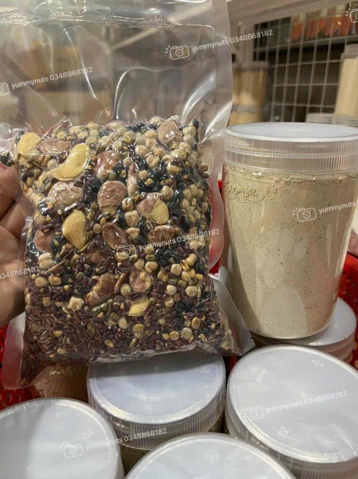 Bột 7 loại đậu nảy mầm (xanh,đen,đỏ,gà,hà lan,gạo lứt ngự)-duoc-ban-tai-Yummy Nuts-Thế Giới Hạt Ngon!