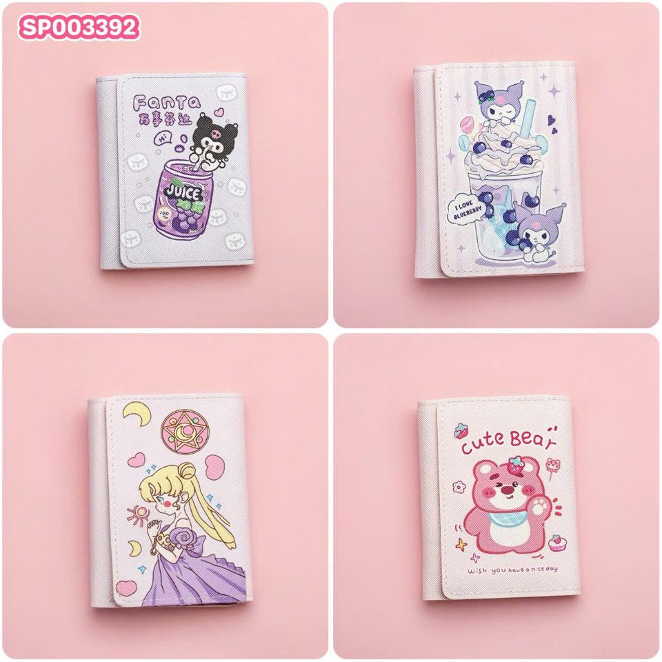 Ví Gập 3 Khúc In Hoạ Tiết Nhiều Nhân Vật Hoạt Hình Hot Trend-duoc-ban-tai-Hanana gift shop