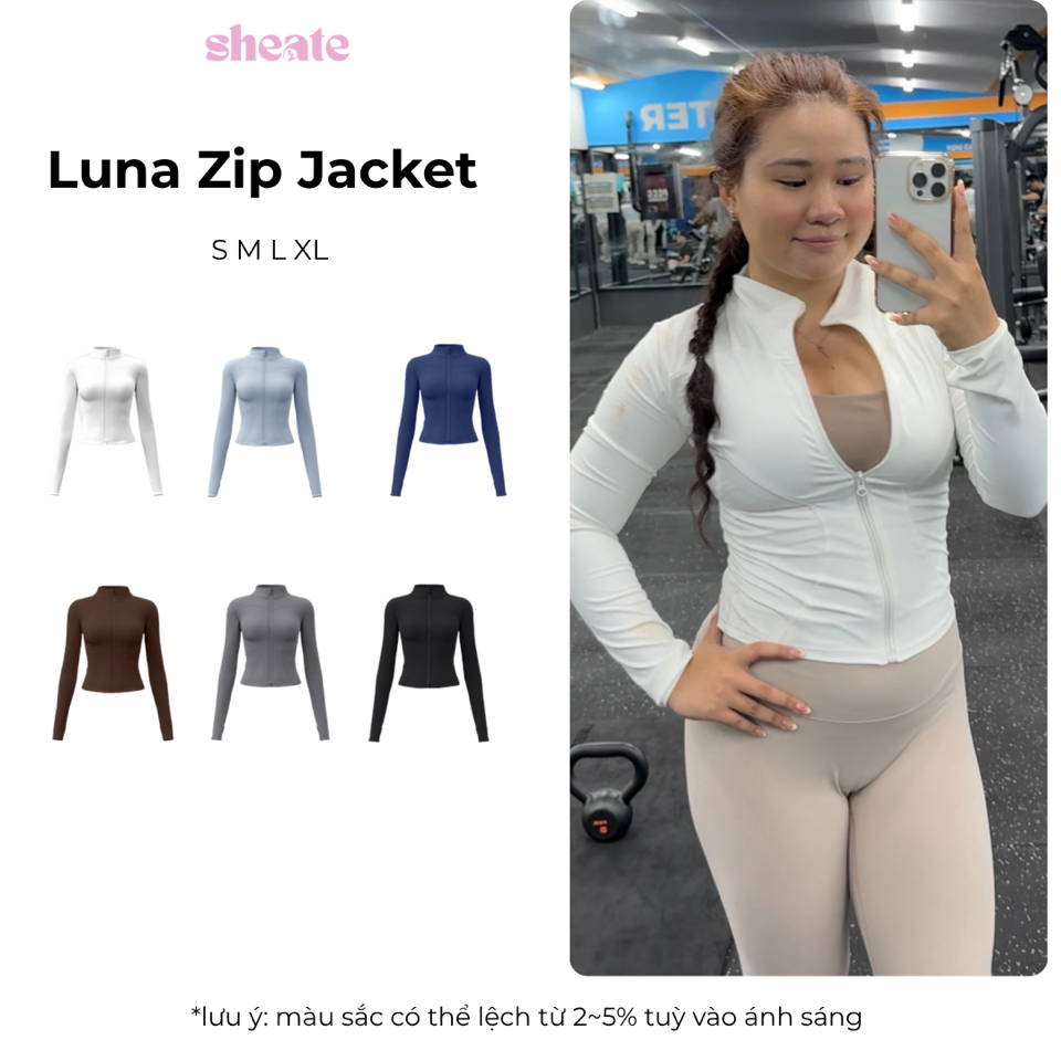Luna Zip Jacket-duoc-ban-tai-She Ate - active wear