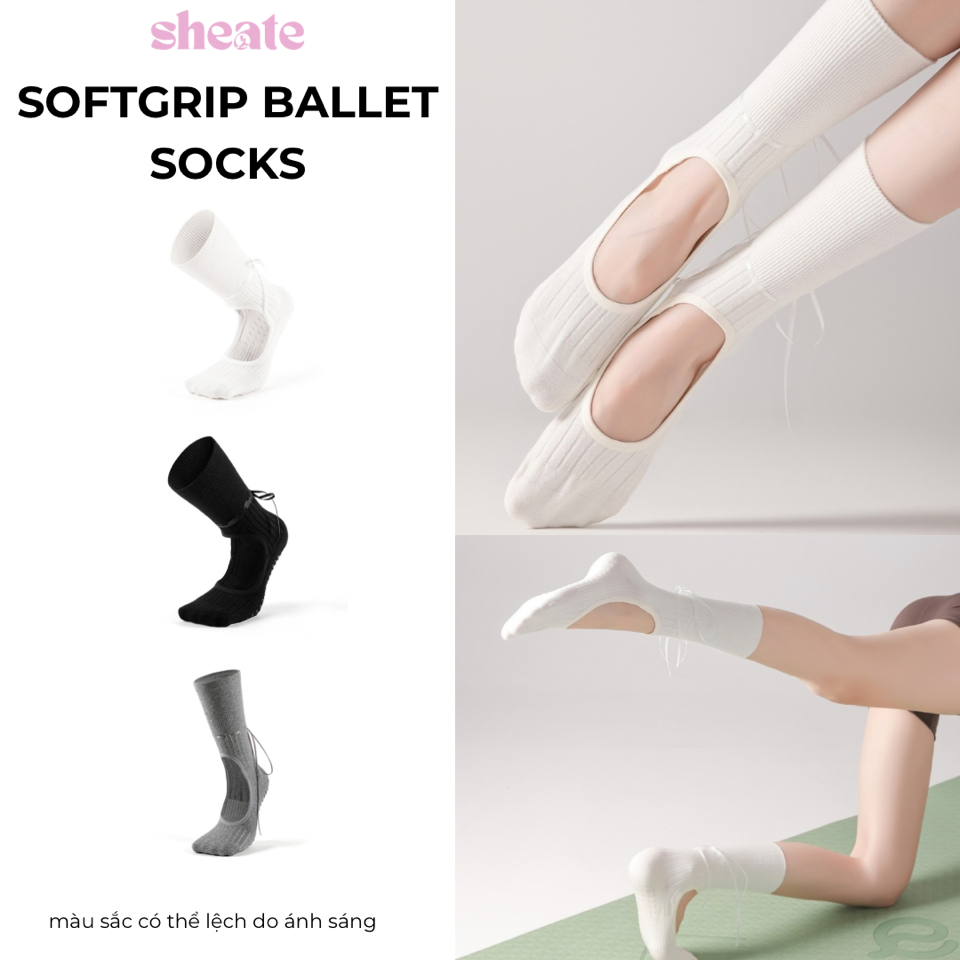 Softgrip Ballet Socks / có chống trượt-duoc-ban-tai-She Ate - active wear