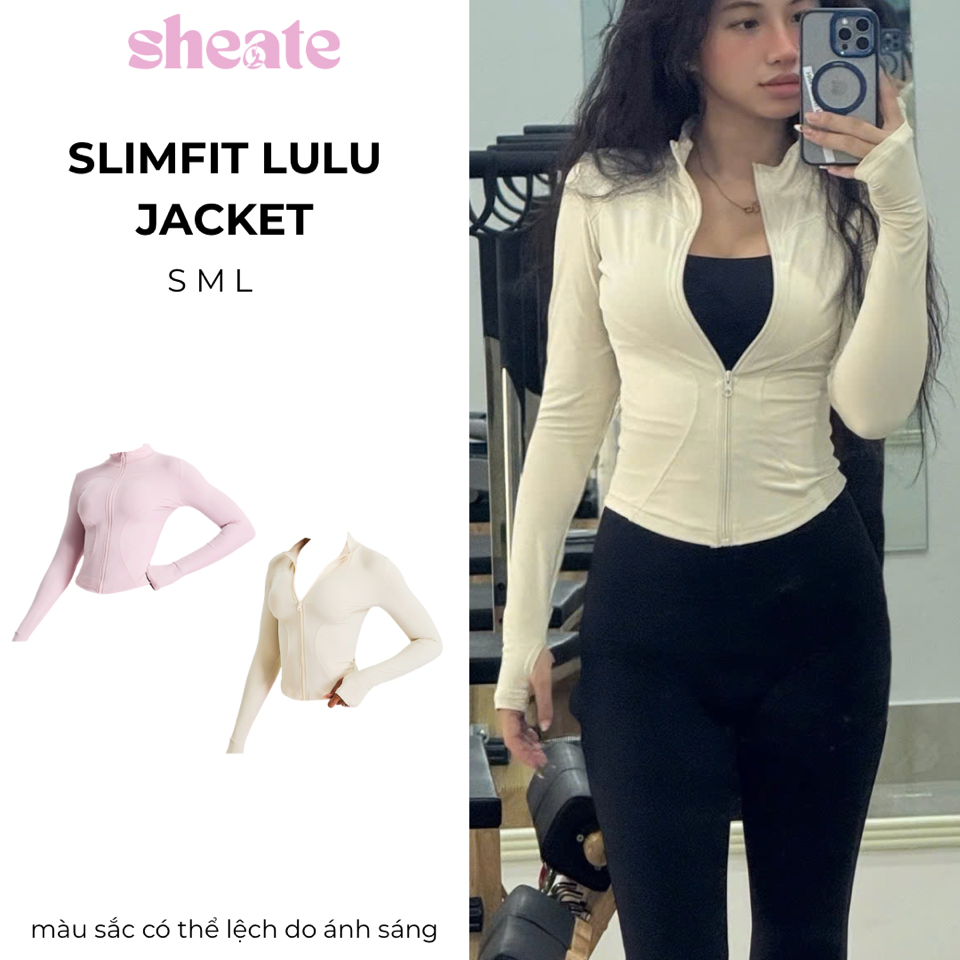 Slim Fit jacket ( bảng màu ngọt )-duoc-ban-tai-She Ate - active wear