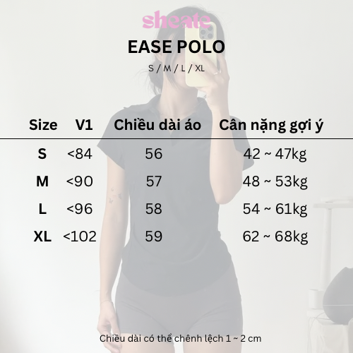 EASE POLO | Áo polo thể thao co giãn mềm mại-duoc-ban-tai-She Ate - active wear