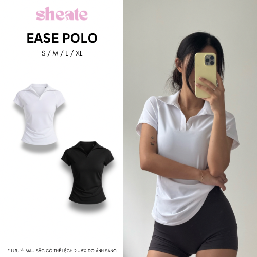 EASE POLO | Áo polo thể thao co giãn mềm mại-duoc-ban-tai-She Ate - active wear