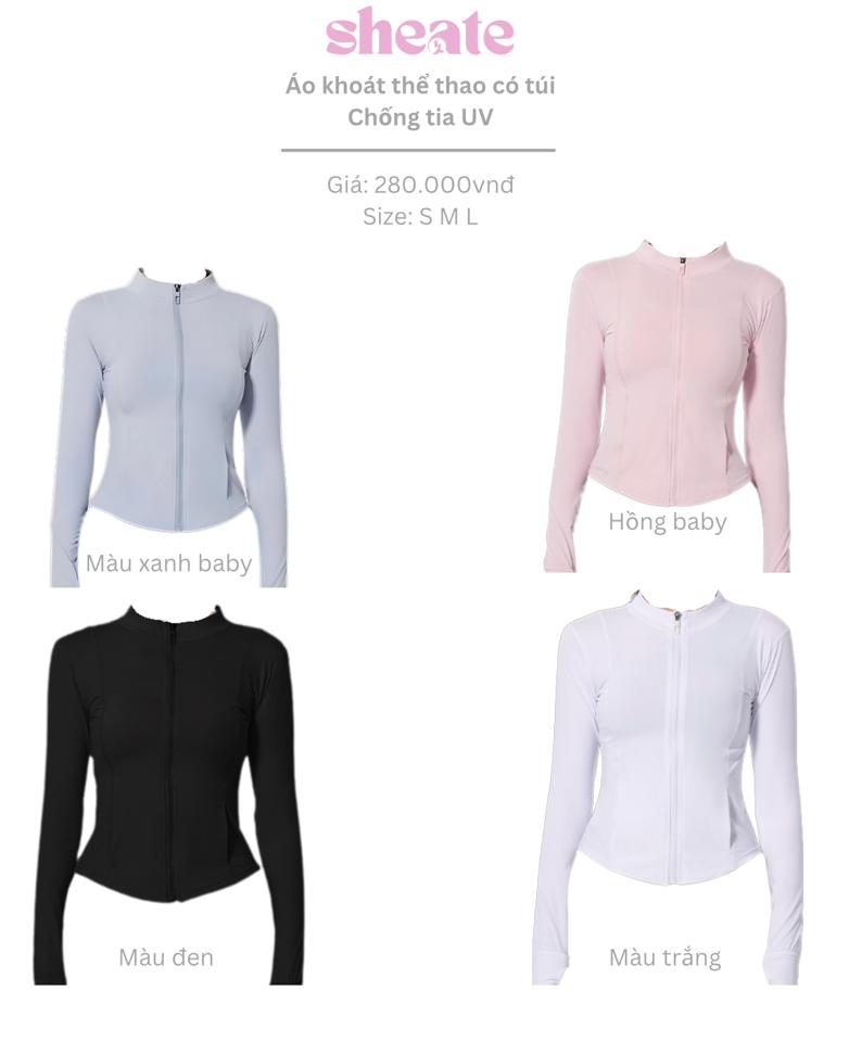 UV zip jacket-duoc-ban-tai-She Ate - active wear