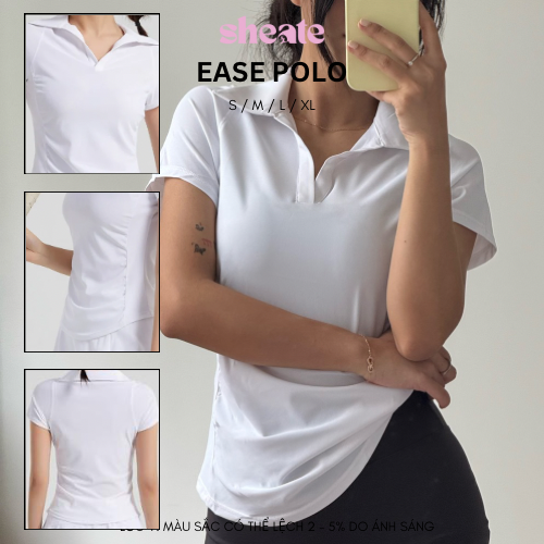 EASE POLO | Áo polo thể thao co giãn mềm mại-duoc-ban-tai-She Ate - active wear