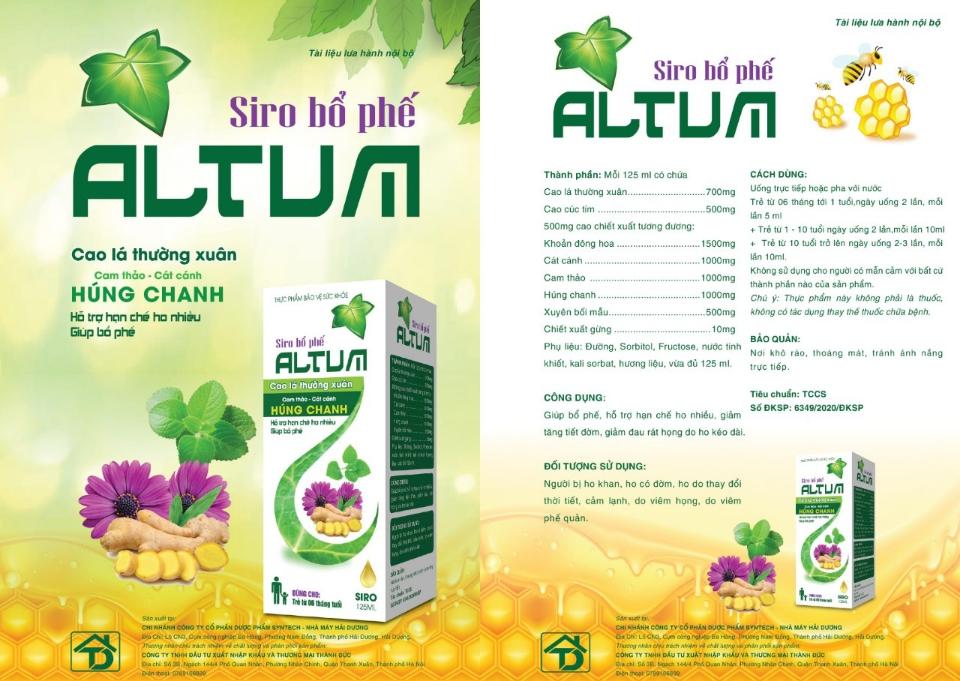 Ho altum -duoc-ban-tai-Cty cổ phần DP STA -pharma
