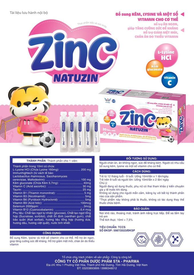Zinc-duoc-ban-tai-Cty cổ phần DP STA -pharma