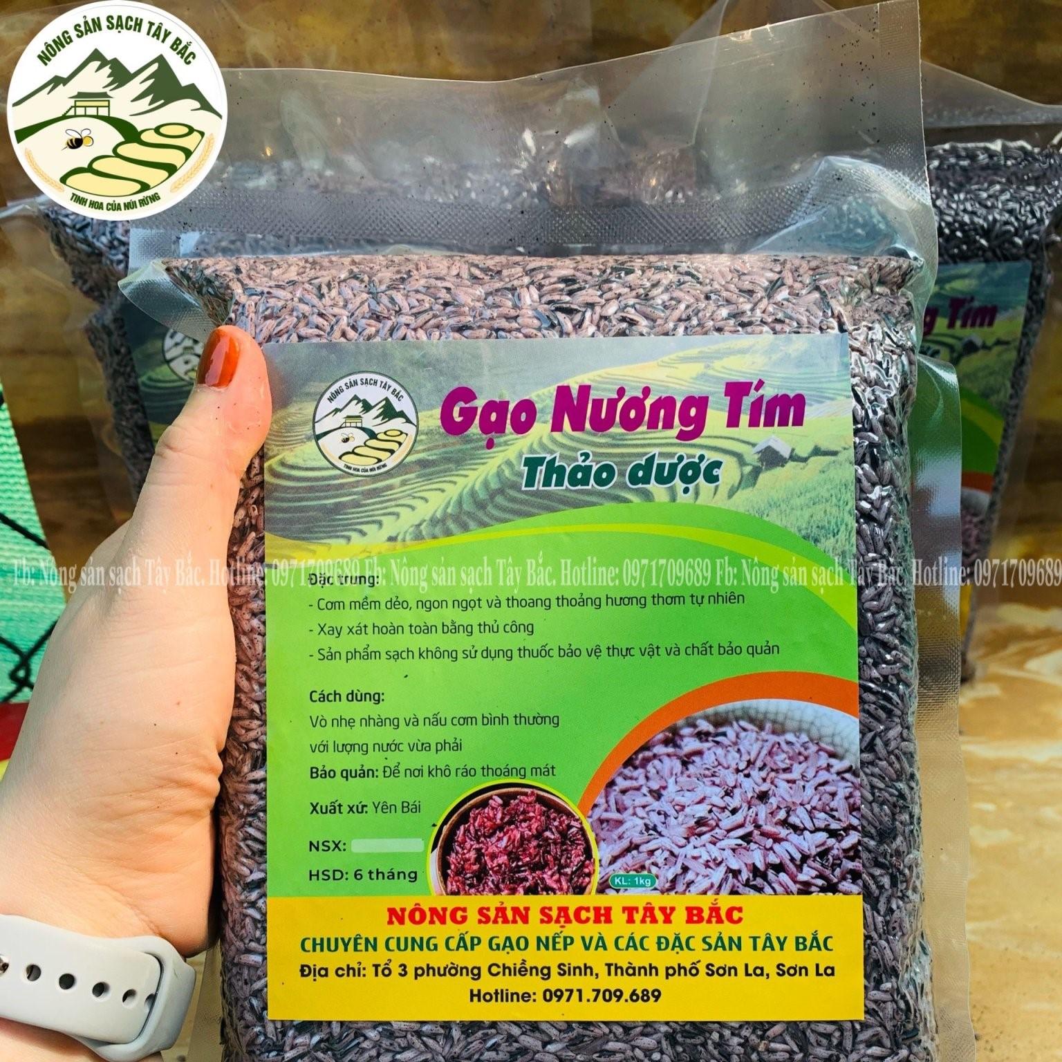 Gạo Tím Thảo Dược-duoc-ban-tai-Nông Sản Sạch Tây Bắc