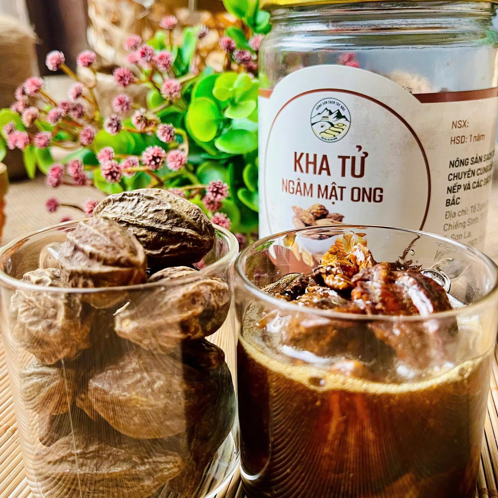 Kha Tử Ngâm Mật Ong hộp/500ml (800g). 1-duoc-ban-tai-Nông Sản Sạch Tây Bắc