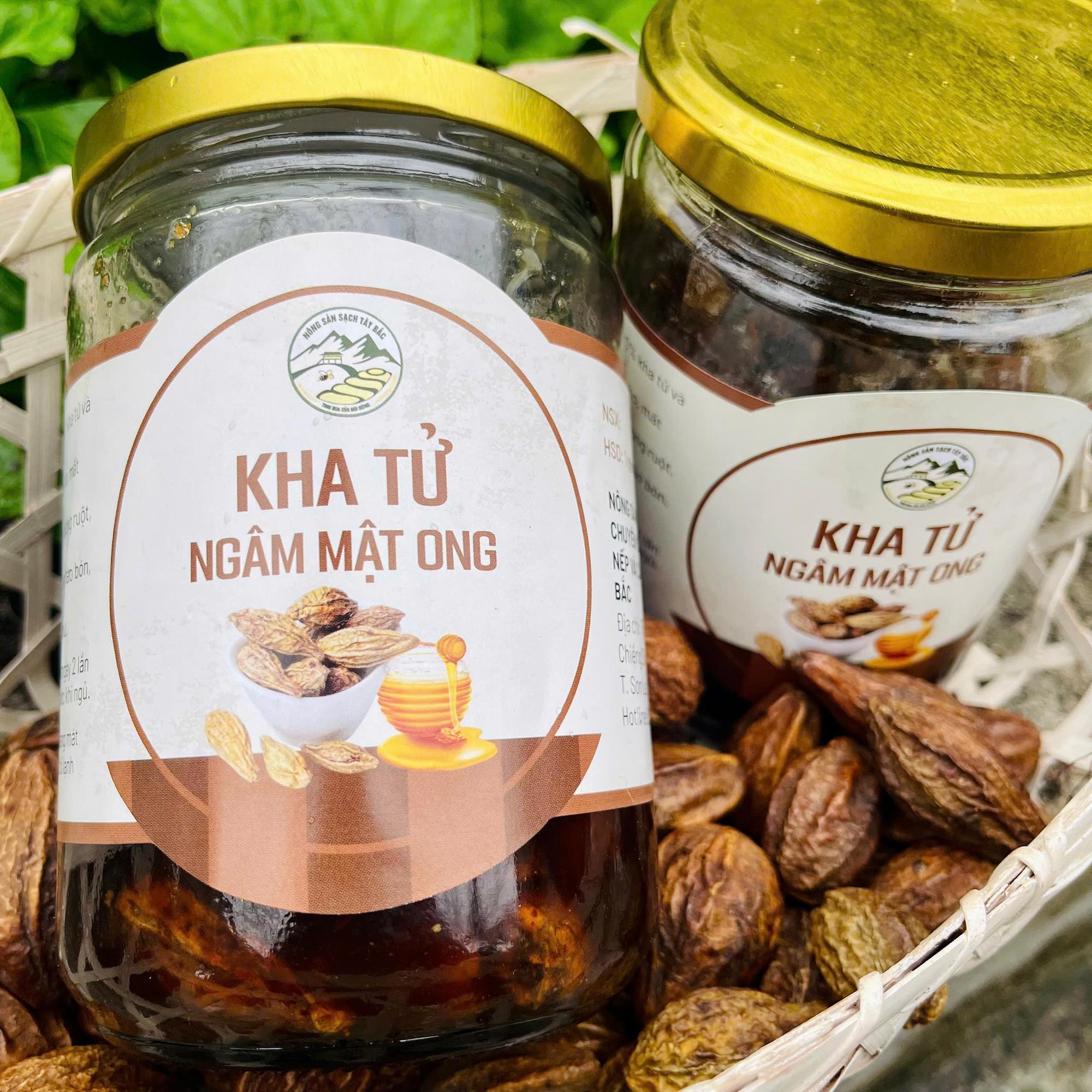 Kha Tử Ngâm Mật Ong hộp/500ml (800g). 1-duoc-ban-tai-Nông Sản Sạch Tây Bắc