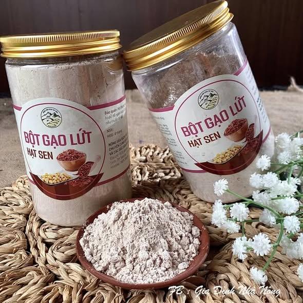 Bột Gạo Lứt Hạt Sen (Hộp 500gr)-duoc-ban-tai-Nông Sản Sạch Tây Bắc