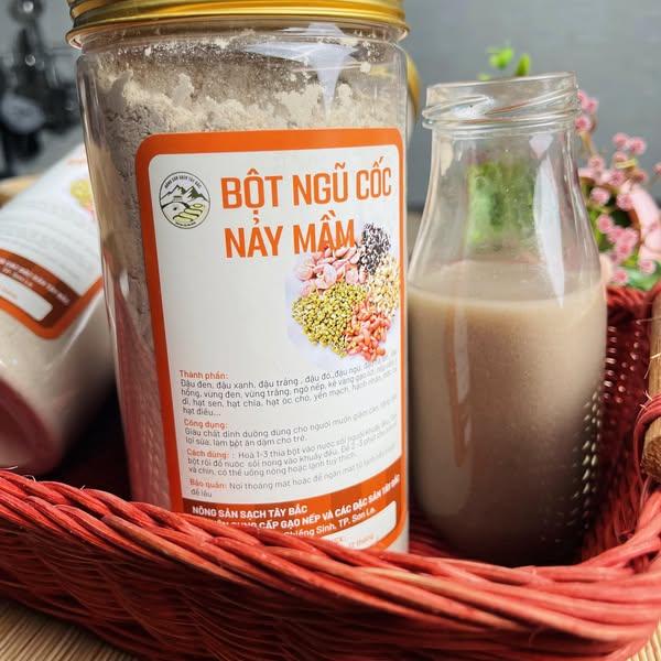 Bột Ngũ Cốc Nảy Mầm ( Hộp 500gr)-duoc-ban-tai-Nông Sản Sạch Tây Bắc