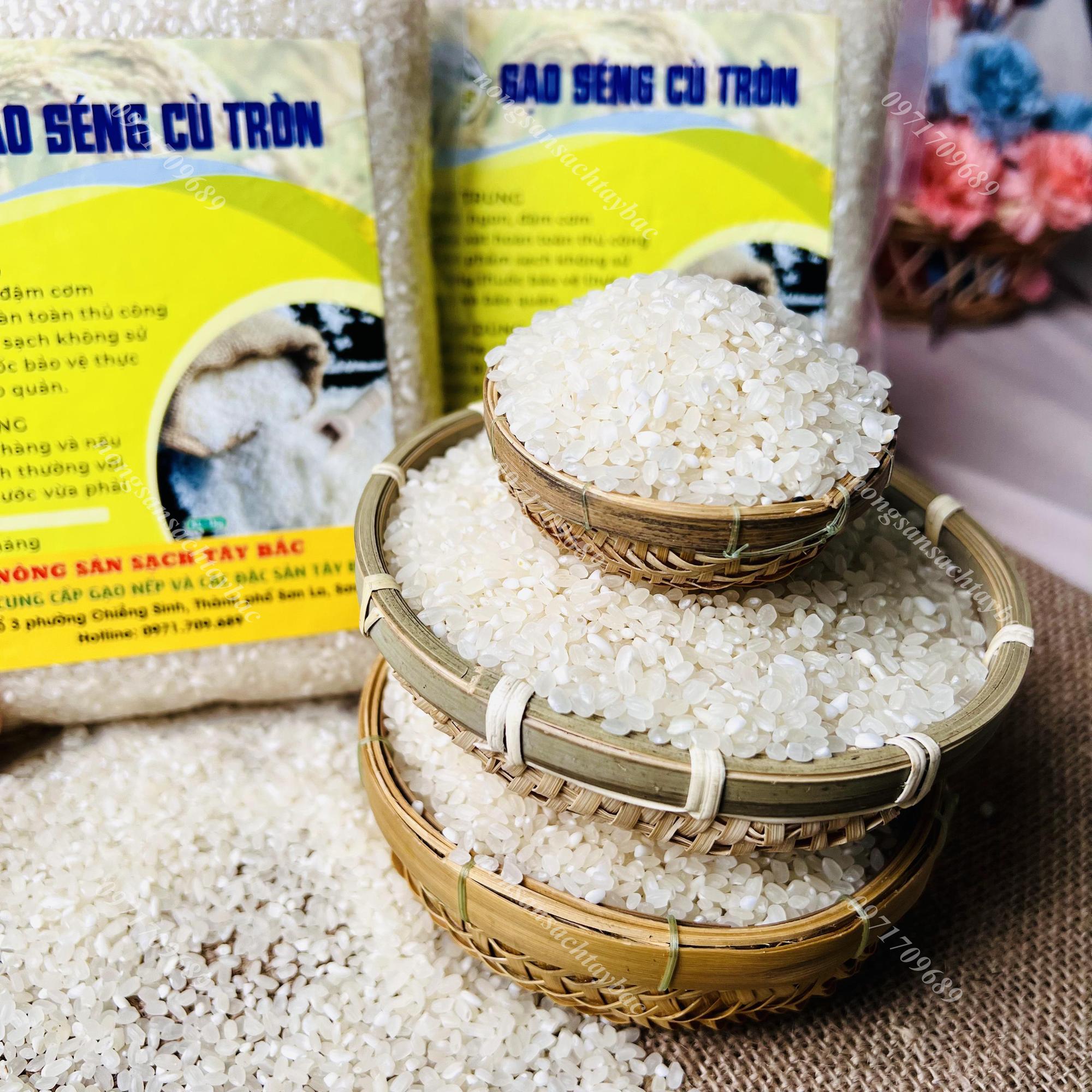 Gạo Séng Cù tròn-duoc-ban-tai-Nông Sản Sạch Tây Bắc