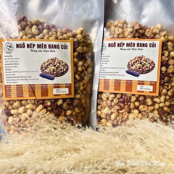 Ngô Nếp Mèo rang củi (gói 500gr)-duoc-ban-tai-Nông Sản Sạch Tây Bắc