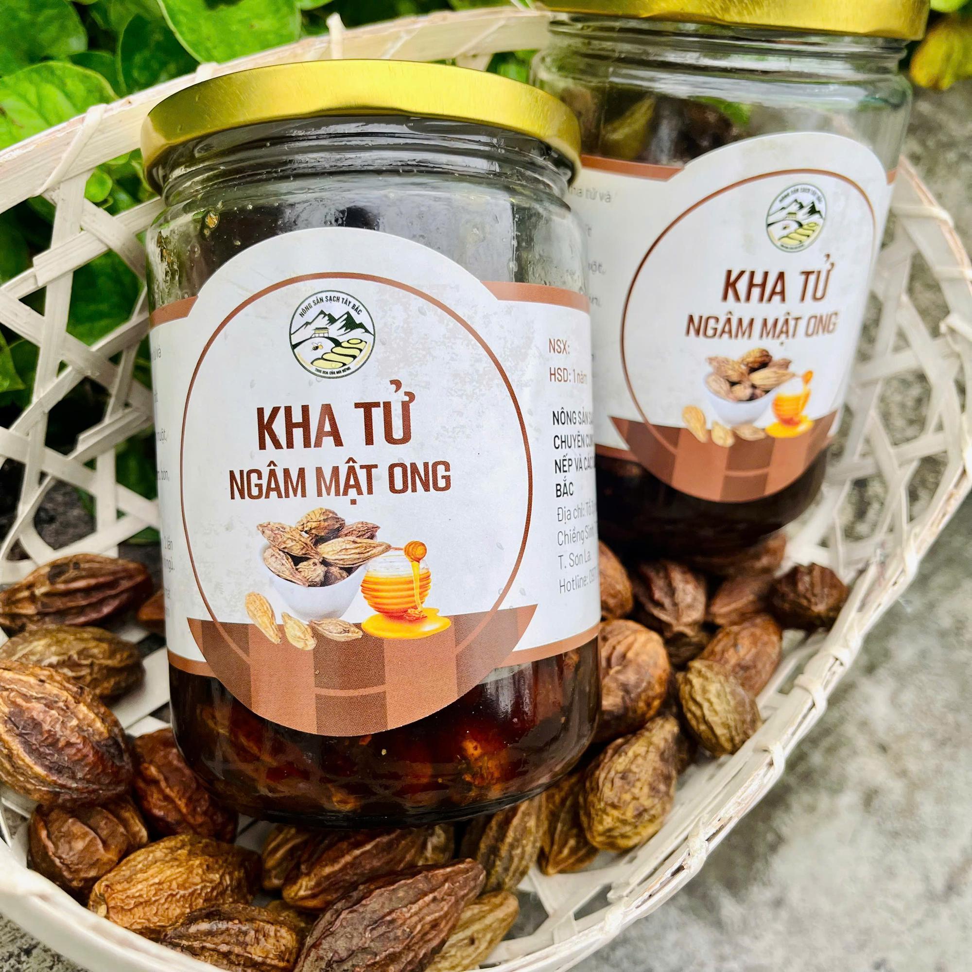 Kha Tử Ngâm Mật Ong hộp/500ml (800g). 1-duoc-ban-tai-Nông Sản Sạch Tây Bắc