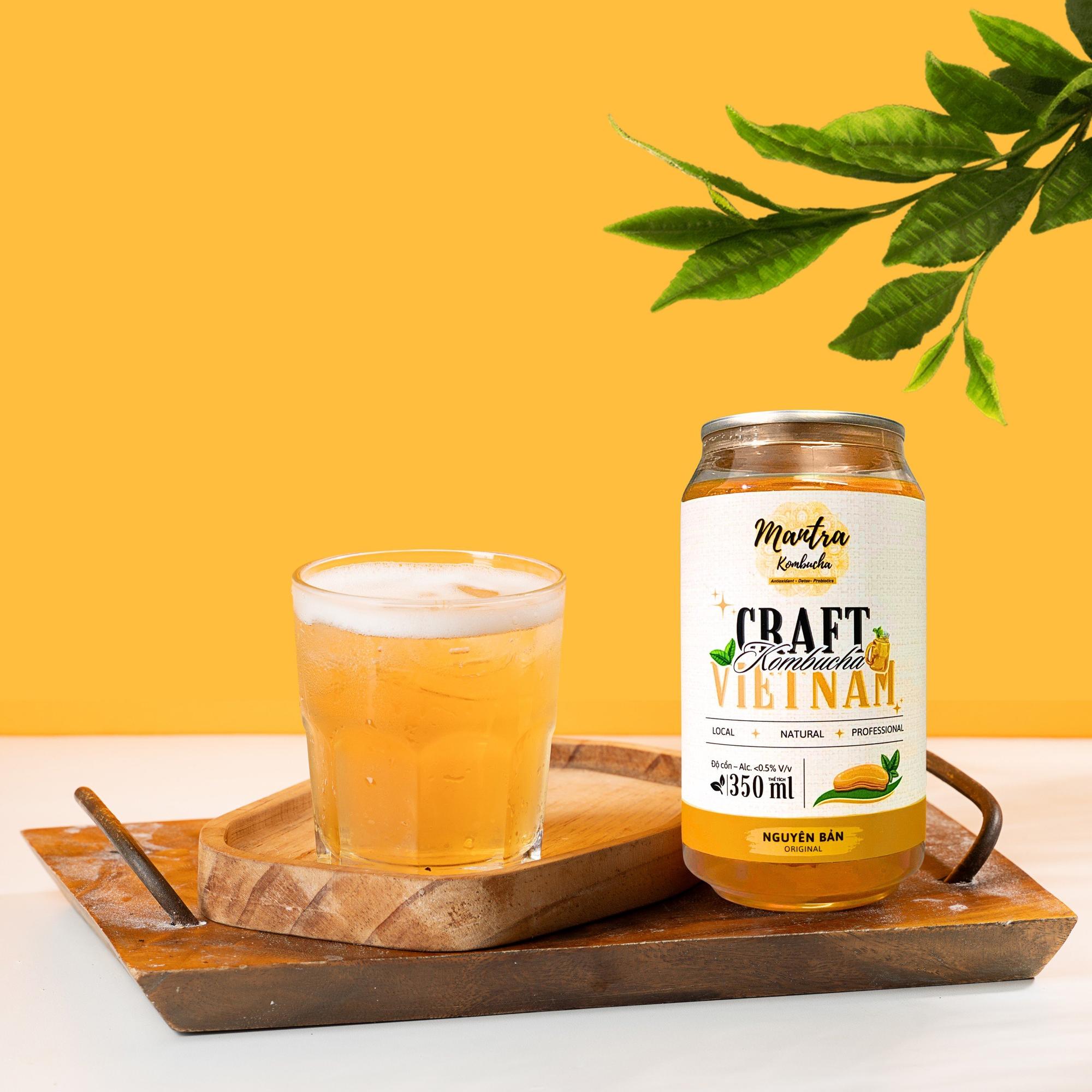 Kombucha Nguyên bản lon 330ml-duoc-ban-tai-Mantra Kombucha