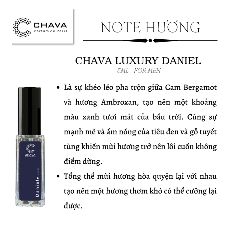 NƯỚC HOA DANIEL MINI LUXURY 5ML - CHAVA-duoc-ban-tai-Milo Shop