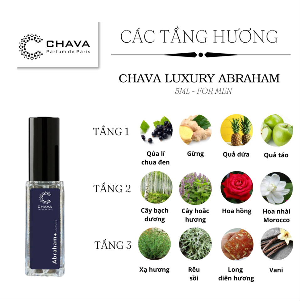 NƯỚC HOA ABRAHAM MINI LUXURY 5ML - CHAVA-duoc-ban-tai-Milo Shop