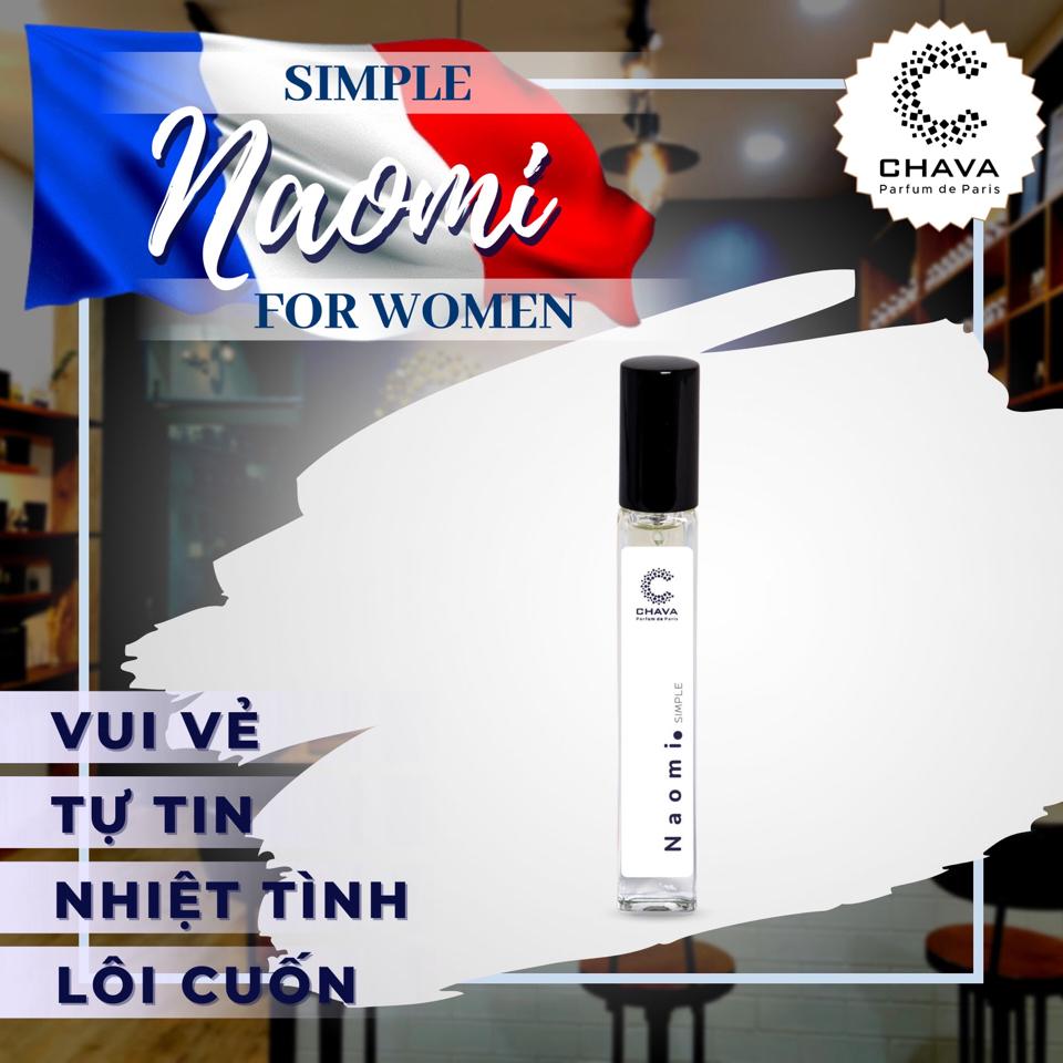 NƯỚC HOA NAOMI SIMPLE 10ML - CHAVA-duoc-ban-tai-Milo Shop