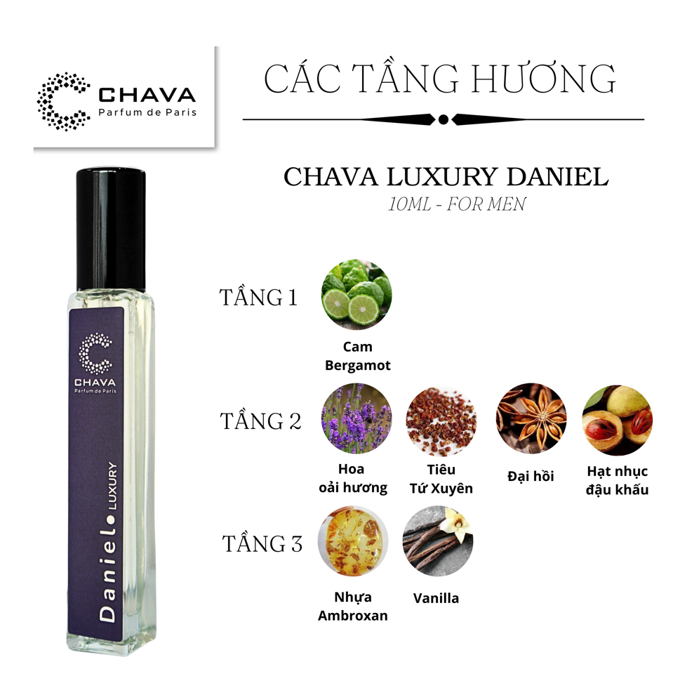 NƯỚC HOA DANIEL LUXURY 10ML - CHAVA-duoc-ban-tai-Milo Shop