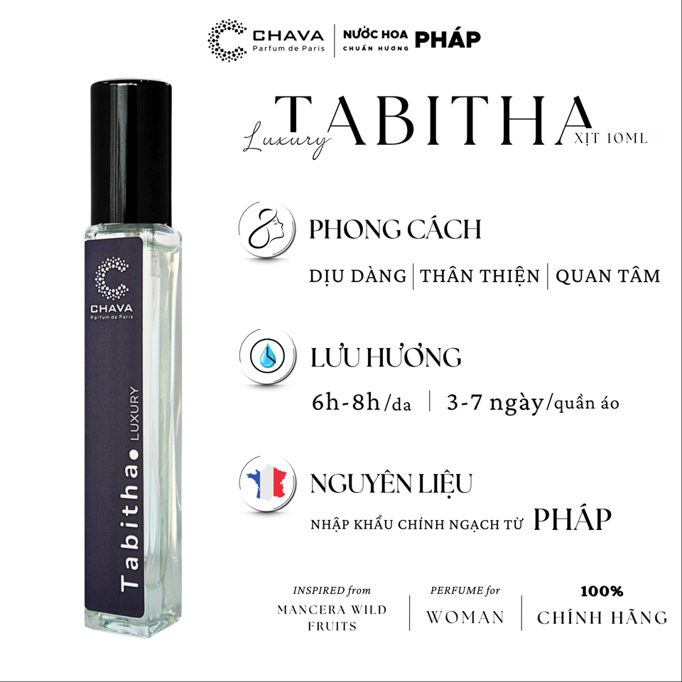 NƯỚC HOA TABITHA LUXURY MINI 10ML - CHAVA-duoc-ban-tai-Milo Shop