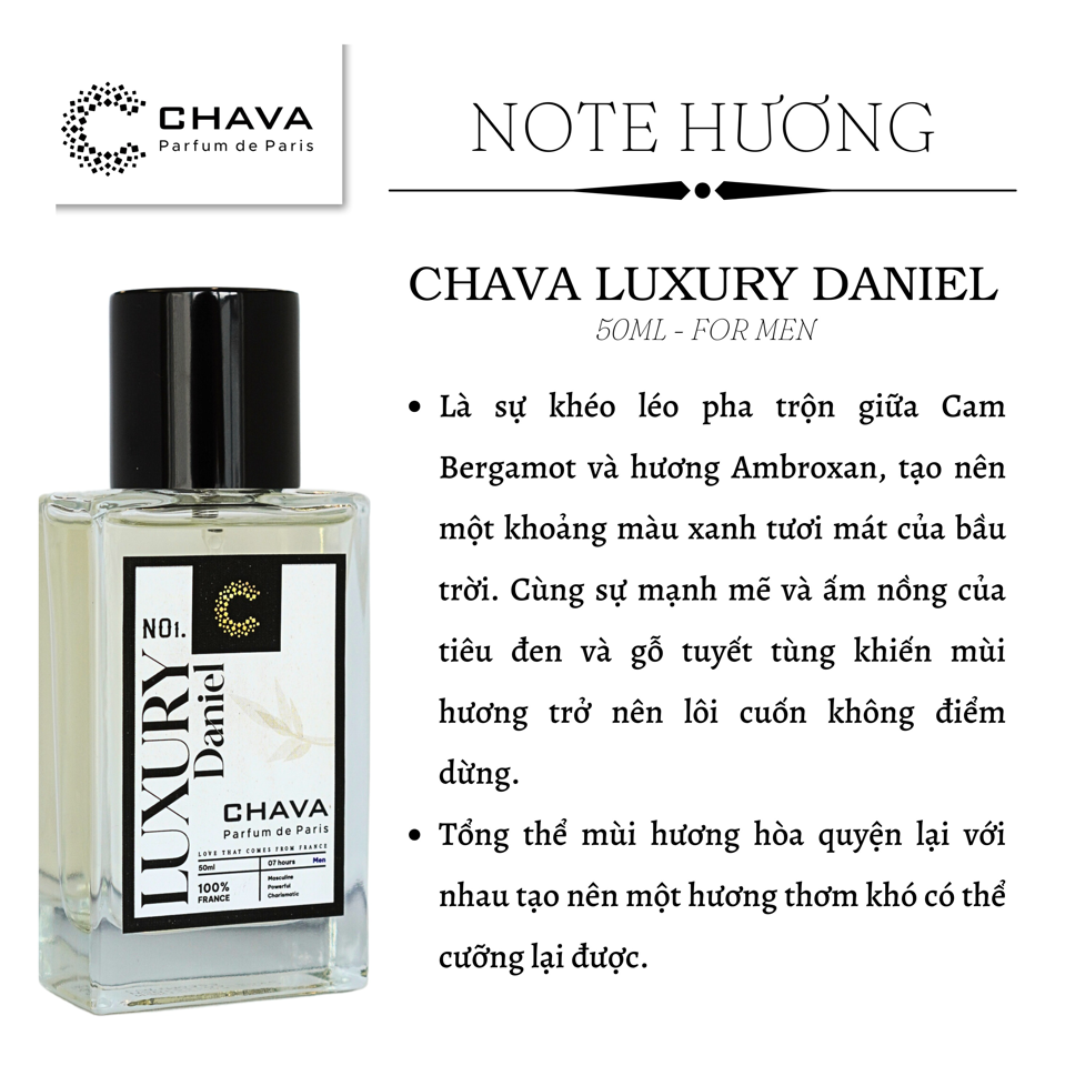 NƯỚC HOA DANIEL LUXURY 50ML - CHAVA-duoc-ban-tai-Milo Shop