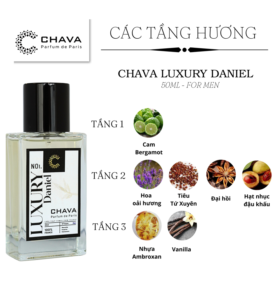 NƯỚC HOA DANIEL LUXURY 50ML - CHAVA-duoc-ban-tai-Milo Shop