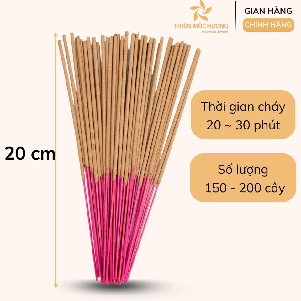 Nhang Trầm Hương, tích trầm 8 năm, 200 cây, 20cm-duoc-ban-tai-Milo Shop