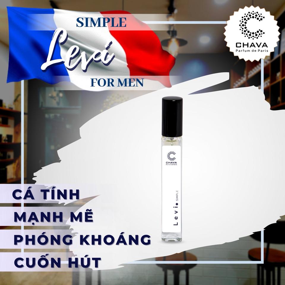 NƯỚC HOA LEVI SIMPLE 10ML - CHAVA (M)-duoc-ban-tai-Milo Shop