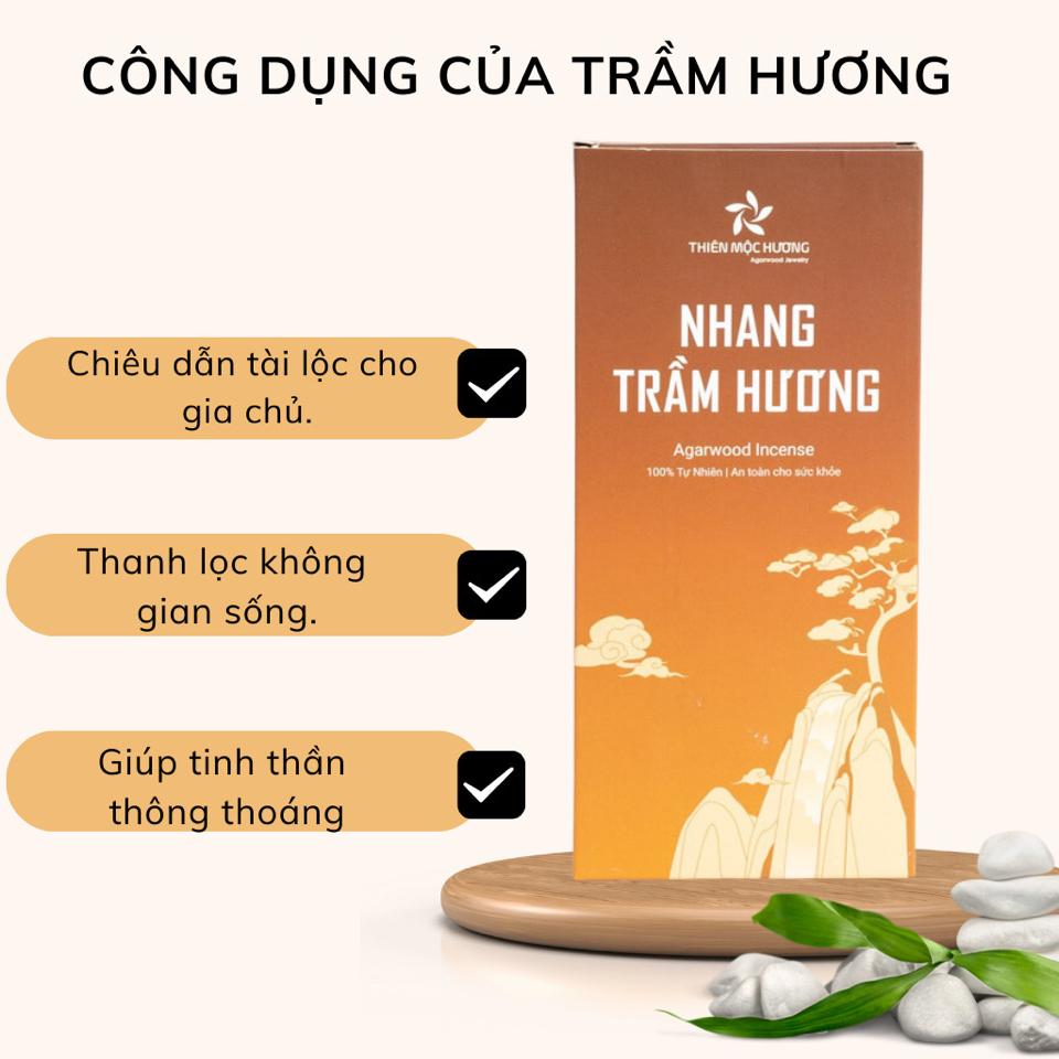 Nhang Trầm Hương, tích trầm 8 năm, 200 cây, 20cm-duoc-ban-tai-Milo Shop