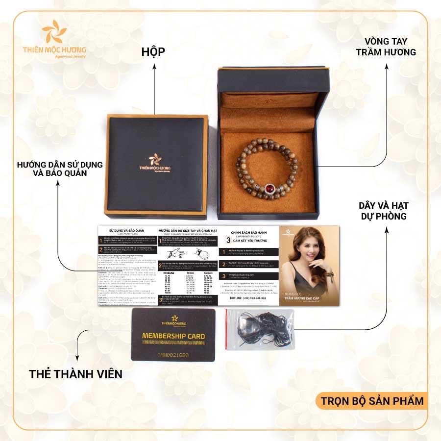 Vòng tay Trầm Hương chuỗi tràng 108 hạt - An yên, đoạn trừ 108 phiền não-duoc-ban-tai-Milo Shop