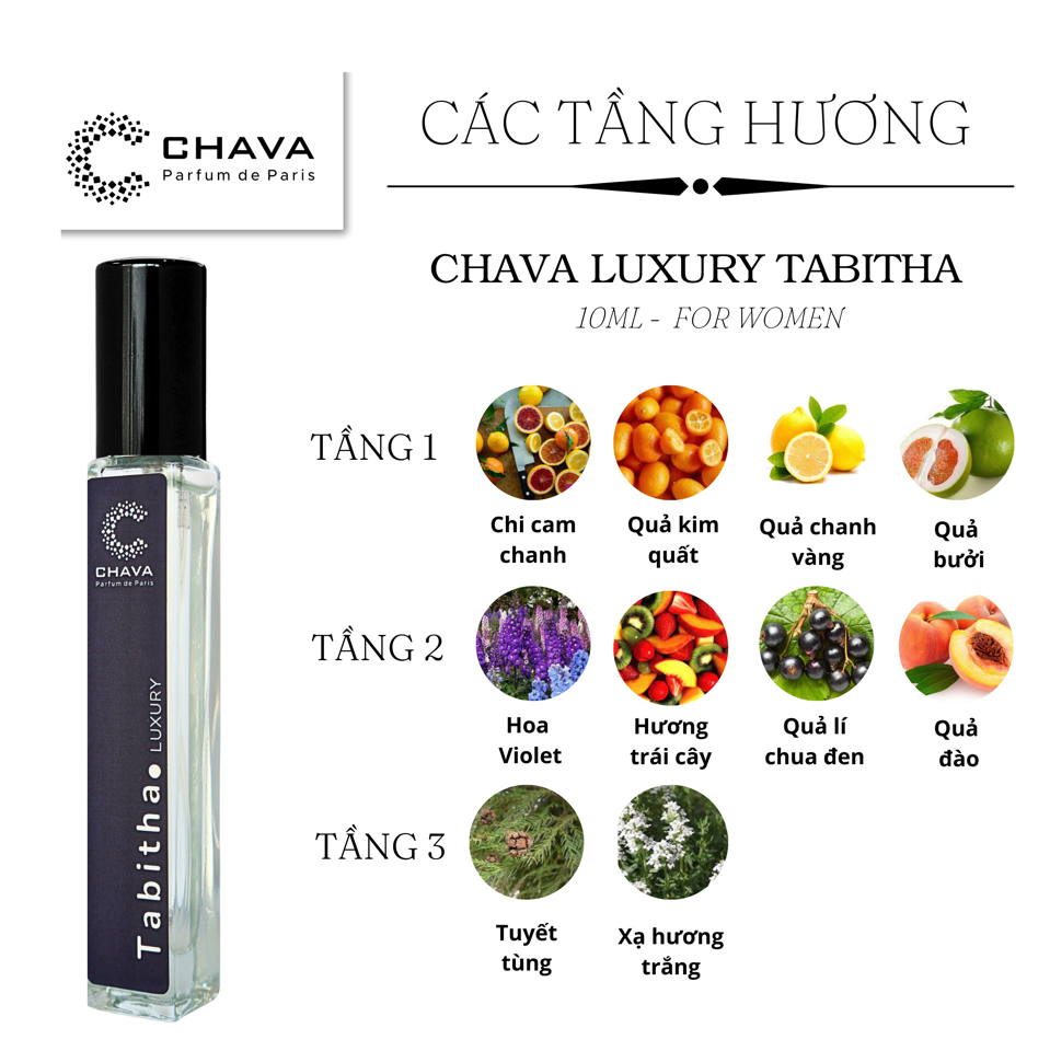 NƯỚC HOA TABITHA LUXURY MINI 10ML - CHAVA-duoc-ban-tai-Milo Shop