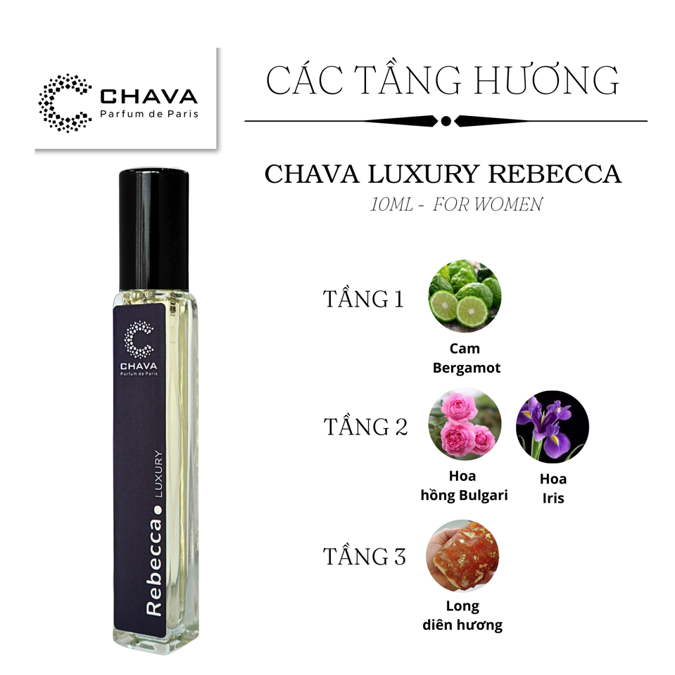 NƯỚC HOA REBECCA LUXURY 10ML - CHAVA-duoc-ban-tai-Milo Shop