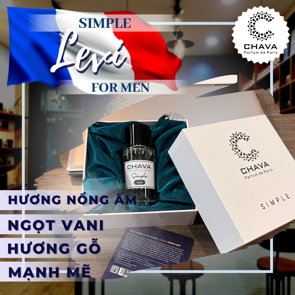 NƯỚC HOA LEVI SIMPLE 50ML - CHAVA (M)-duoc-ban-tai-Milo Shop